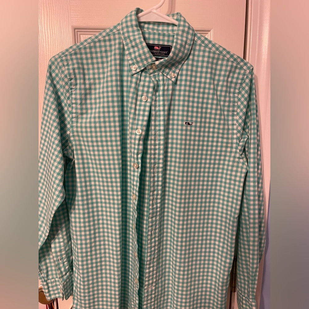 Vineyard Vines Whale shirt, boys size L (16)